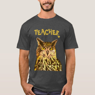Camiseta Professora, T-Shirt da Coruja de Águia