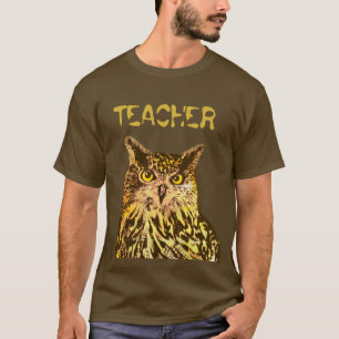 Camiseta Professora, T-Shirt da Coruja de Águia
