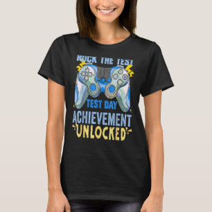 Camiseta Professora Testando Staar Test Exam Gamer Rock The