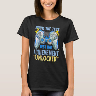 Camiseta Professora Testando Staar Test Exam Gamer Rock The