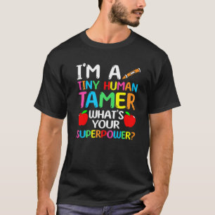 Camiseta Professora Tiny Human Tamer Daycare