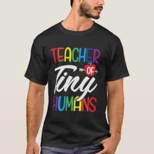 Camiseta Professora Tiny Hus Kindergen Pré-K Assistência Mé