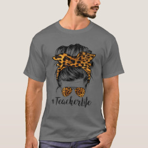 Camiseta Professora Vida Engraçada Cabelo Maluco Banda Léon
