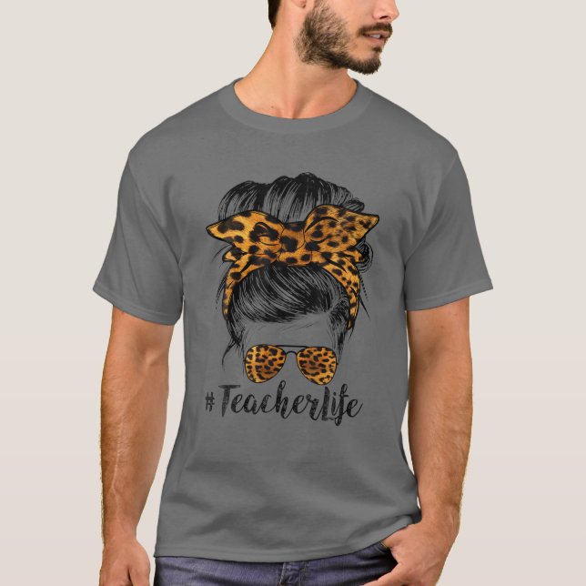 Camiseta Professora Vida Engraçada Cabelo Maluco Banda Léon (Frente)