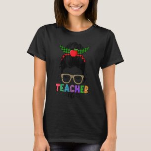Camiseta Professora Vida Mensageira Bun Feliz 100º Dia da E