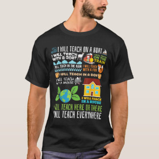 Camiseta Professora - Vou Ensinar Em Um Barco Que Ensino