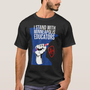 Camiseta Professora Walkout Strike Eu Apoio Minneapolis Edu