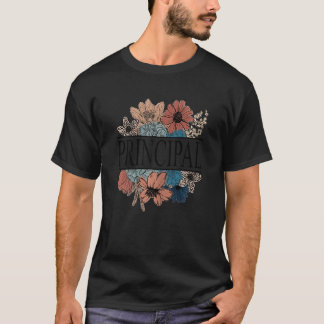 Camiseta Professoras Principal Flor Retro Professora