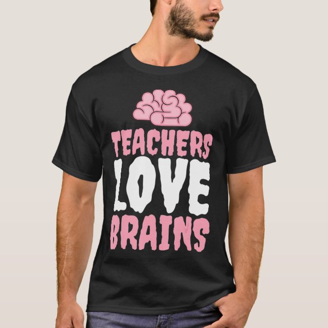 Camiseta Professores Adoram CÉREBROS Engraçado Professor Ha (Frente)
