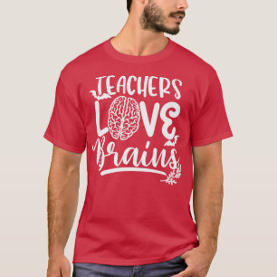 Camiseta Professores Adoram Cérebros Engraçados Professores