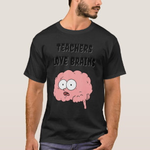 Camiseta Professores Adoram Cérebros Zombie Scary Teacher H