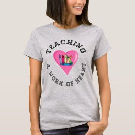 Camiseta Professores Camisola de coração