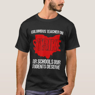 Camiseta Professores Columbus Ohio em Greve de Professores