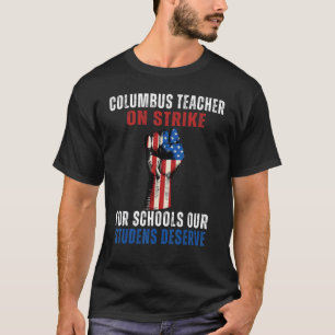 Camiseta Professores Columbus Ohio em Greve de Professores