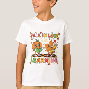 Camiseta Professores Crianças Se Apaixonam Pela Aprendizage