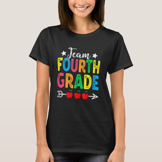 Camiseta Professores Da 4ª Classe Da Equipe De Bonita Volta (Frente)