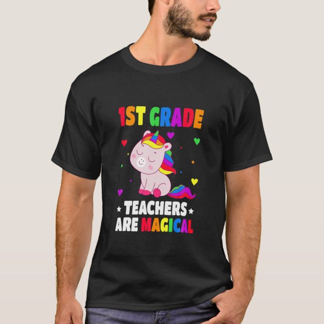 Camiseta Professores Da Classe 1Rua São Magicos Unicórnio D (Frente)