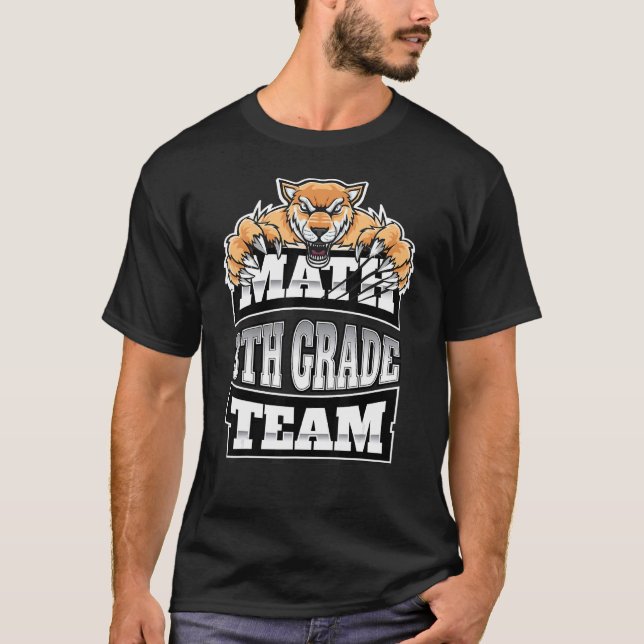 Camiseta Professores da Equipe de Matemática do 8º ano Estu (Frente)