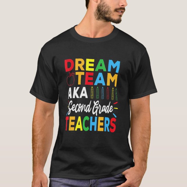 Camiseta Professores Da Equipe De Sonhos De Jardim De Infân (Frente)