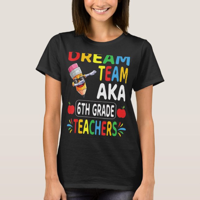 Camiseta Professores Da Equipe Dream Aka 6 Dabbing Crayon G (Frente)