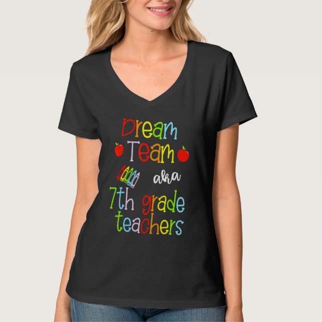 Camiseta Professores Da Equipe Dream Aka 7 Gran Cute Crayon (Frente)