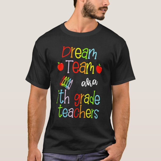 Camiseta Professores Da Equipe Dream Aka 7 Gran Cute Crayon (Frente)