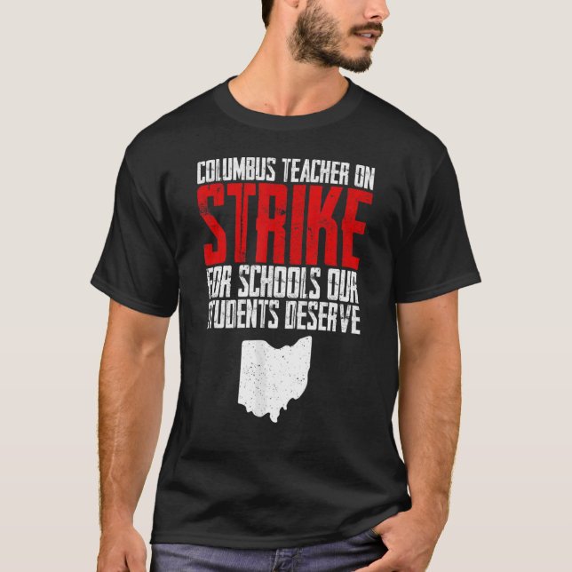 Camiseta Professores da Escola Groovy Columbus Ohio em Grev (Frente)