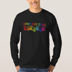 Camiseta Professores da escola primária Rainbow Happy Prime