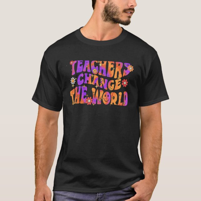 Camiseta Professores Da Groovy Mudam Seu Professor De Novo  (Frente)