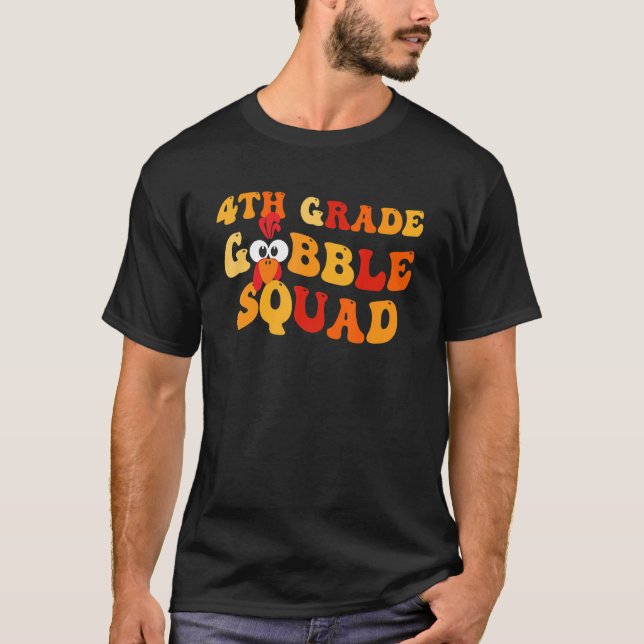 Camiseta Professores de Ação de Graças do Esquadrão de Hobb (Frente)