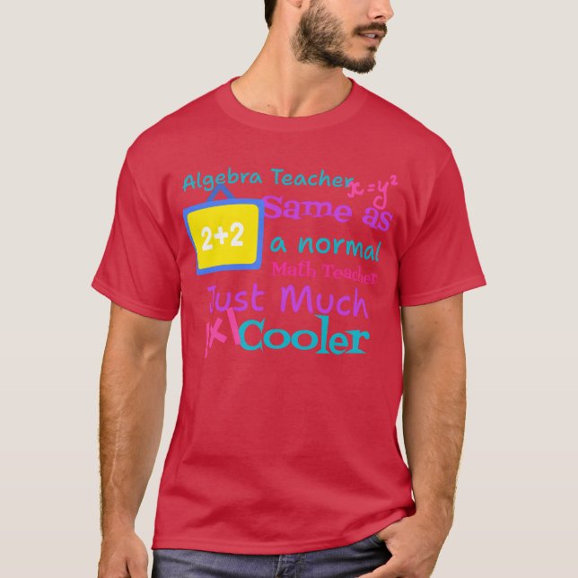 Camiseta Professores de álgebra são como professores de mat (Frente)
