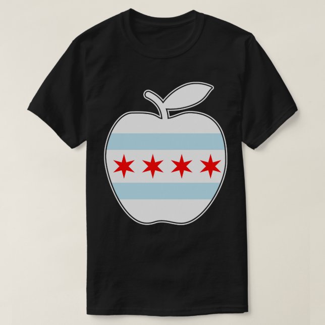 Camiseta Professores De Chicago Vermelham Para Financiar O  (Frente do Design)