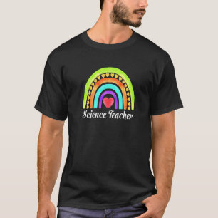 Camiseta Professores de Ciência Corações e Rainbows