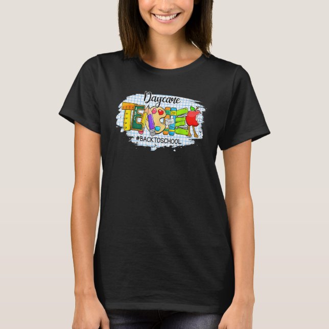 Camiseta Professores de Creche Primeiro Dia de Volta às Aul (Frente)