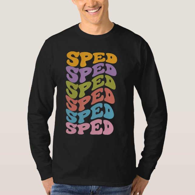 Camiseta Professores de EEI Retro Groovy de Volta às Aulas  (Frente)