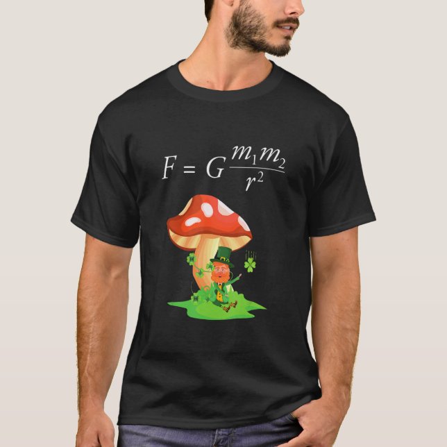 Camiseta Professores de física de gravidade Leprechaun Newt (Frente)