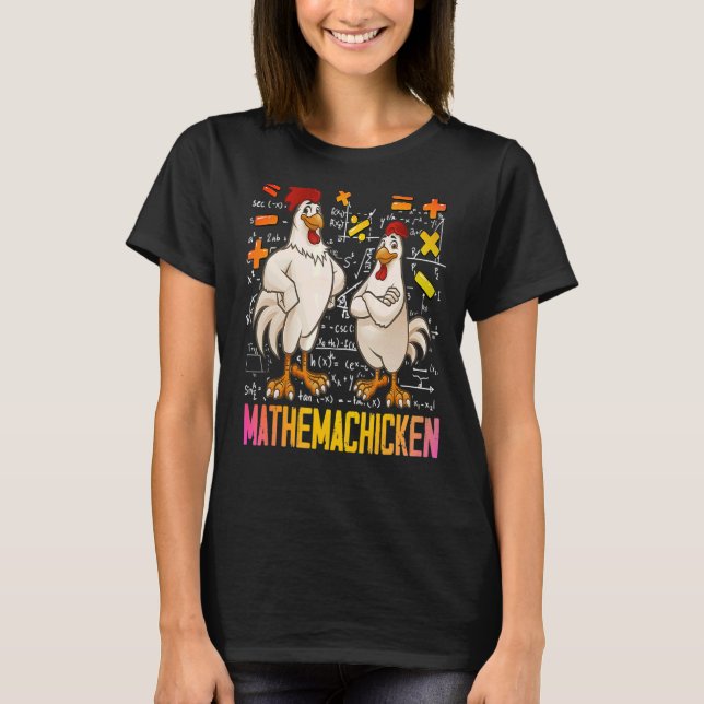 Camiseta Professores de Frango Matemático da Mathemachicken (Frente)