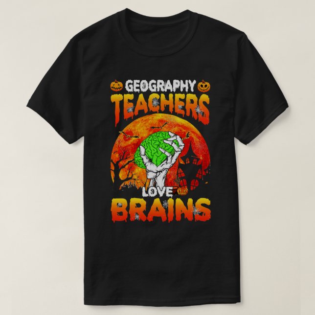 Camiseta Professores De Geografia Adoram Professores De Cér (Frente do Design)
