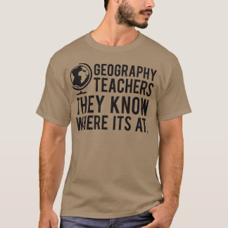 Camiseta Professores De Geografia Sabem Onde Está Às 2