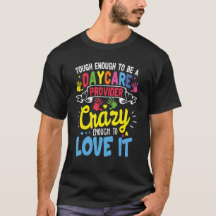Camiseta Professores de infantários Crianças Cuidam da crec