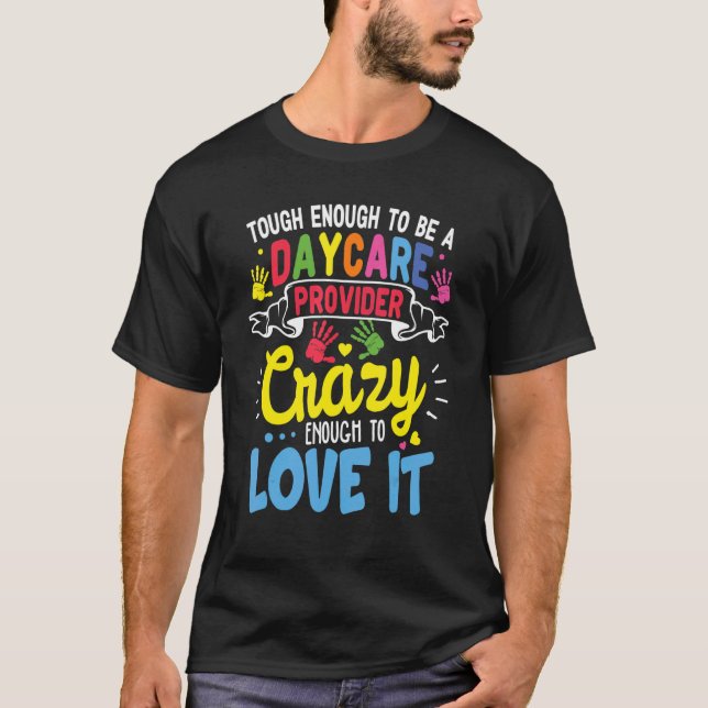 Camiseta Professores de infantários Crianças Cuidam da crec (Frente)