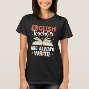 Camiseta Professores de Inglês Estão Sempre Escrevendo Prof