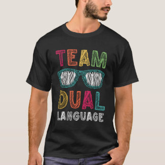 Camiseta Professores De Linguagem Dupla De Volta Ao Esquadr