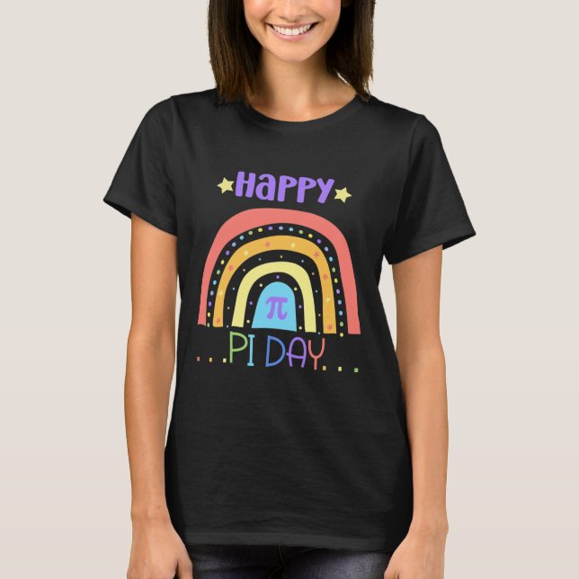 Camiseta Professores De Matemática Pi Feliz Internacional E (Frente)