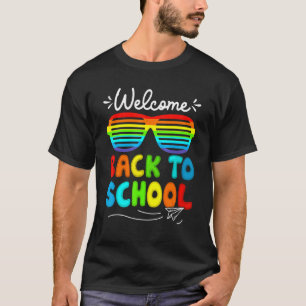 Camiseta Professores De Óculos Solares Bem-Vindo À Escola