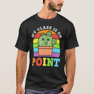 Camiseta Professores de turma Escola Grau Cactus Gráfico Pl