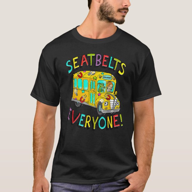 Camiseta Professores De Volta Aos Cintos De Segurança Escol (Frente)