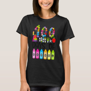 Camiseta Professores do 100º Dia de Aula Pré k Crianças 100