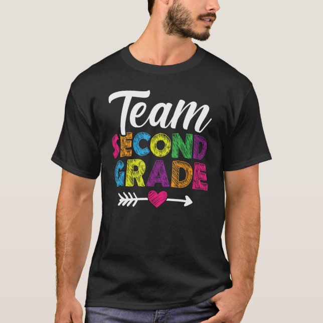 Camiseta Professores Do 2º Ciclo Da Equipe De Volta À Escol (Frente)