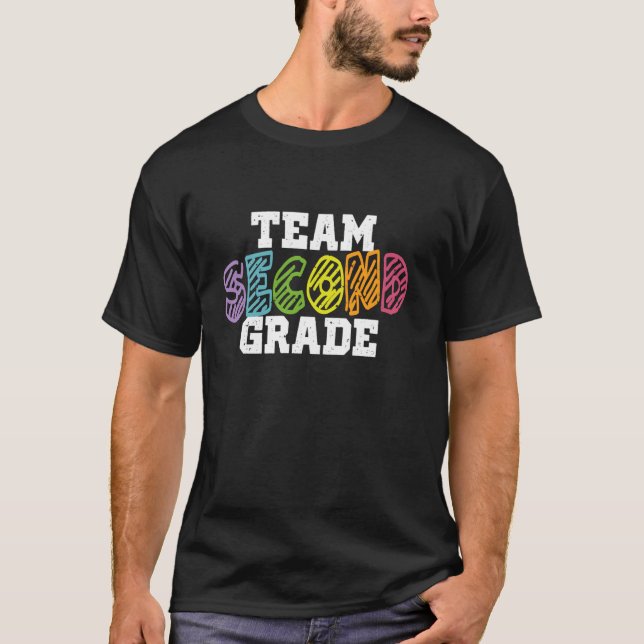 Camiseta Professores Do 2º Ciclo Da Equipe De Volta À Escol (Frente)
